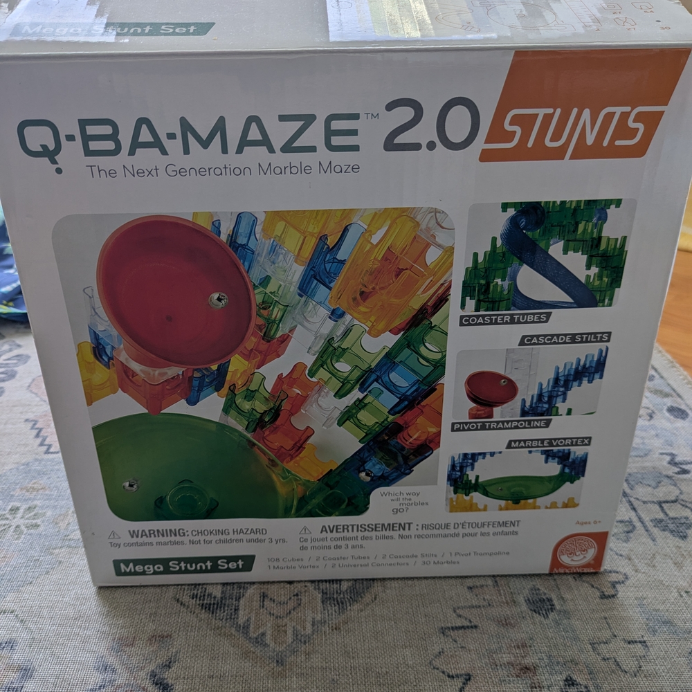 Q-Ba-Maze 2.0 Stunts Mega Marble Maze Set - Marble Run